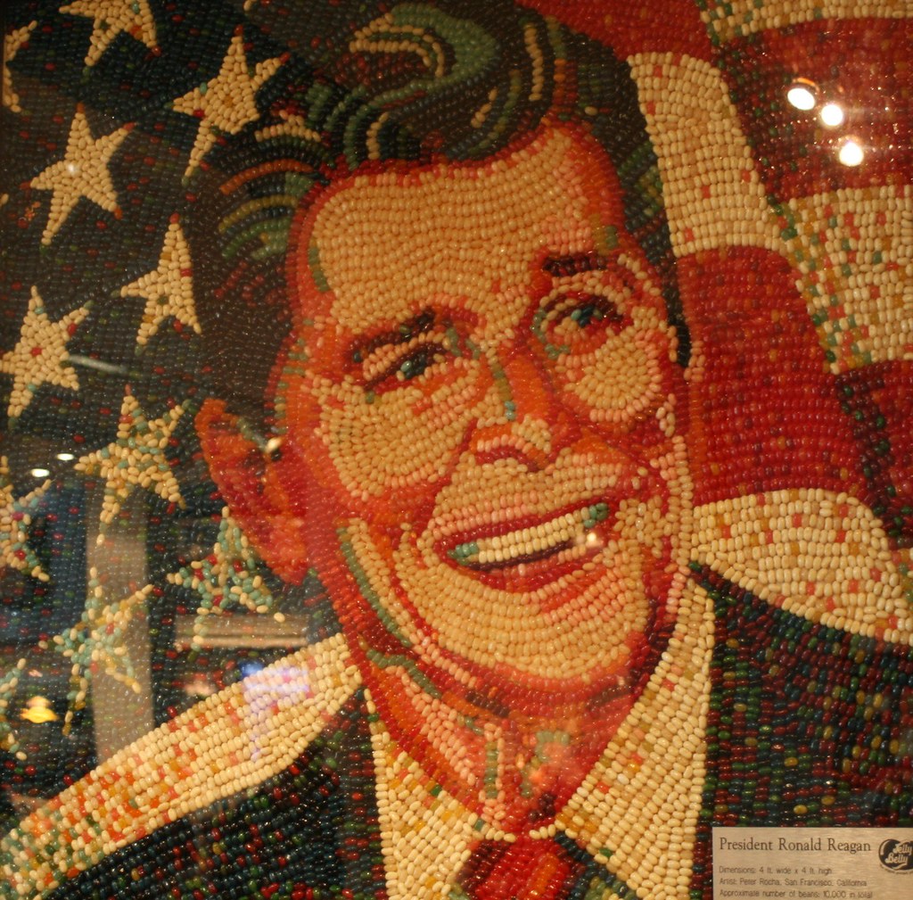 Jelly Bean President A portrait composed completely of jel… Flickr