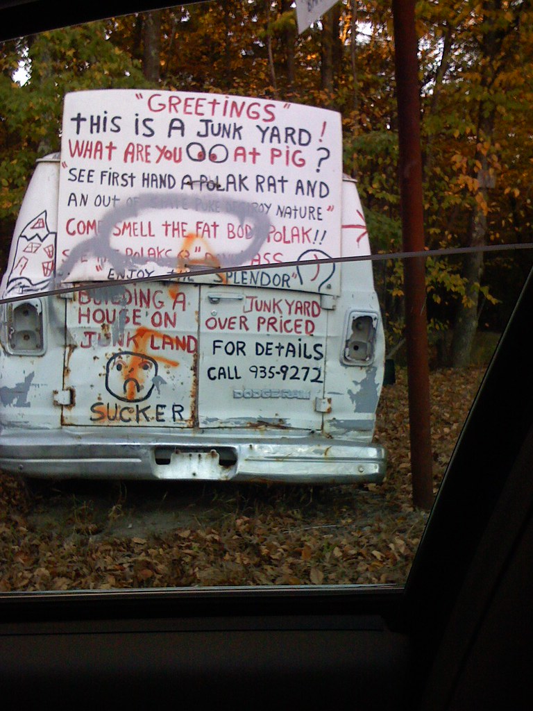 junkyard pig this is on route 12 north of putnam pjack hankering