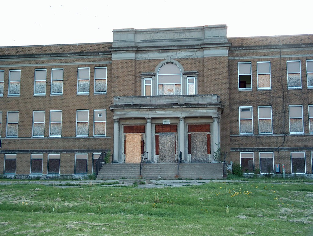 Front of Jackson Elementary School in Dayton, Ohio Flickr
