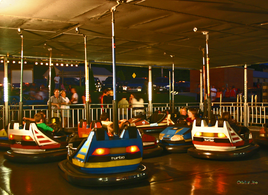 BUMPER CARS! New Freedom Pennsylvania Lyons Club Carnival Orbital