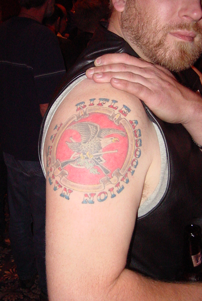 NRA Tattoo i went down to the nra convention to eat some