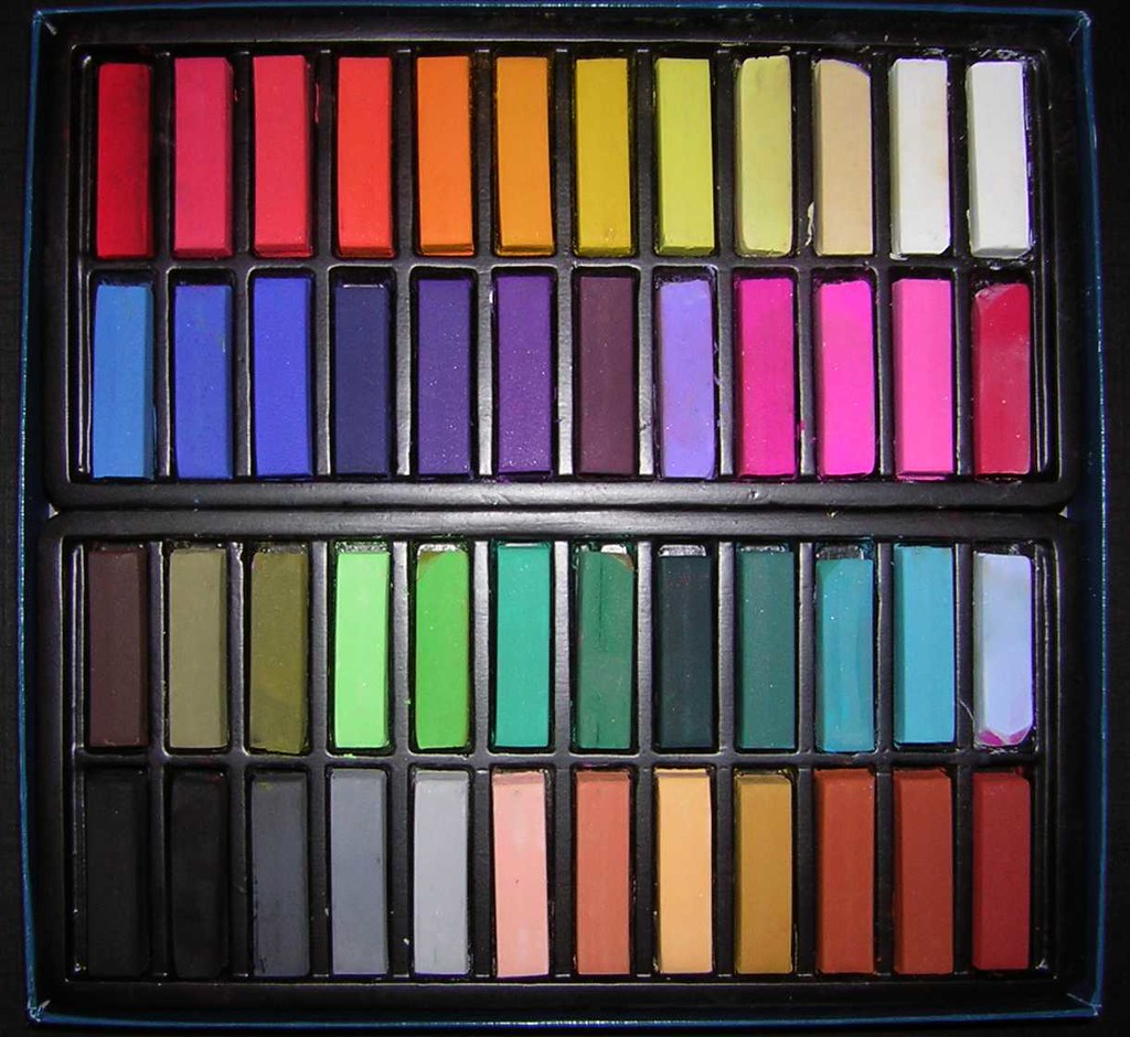 FaberCastell Pastel Set 48 Soft Pastels Open Box Flickr