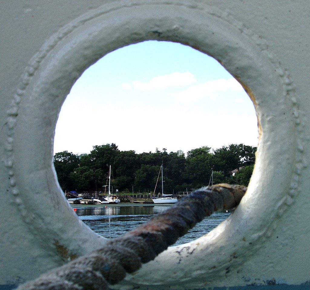 Porthole View Squared Circle Wootton, Isle of Wight. Auntie P Flickr