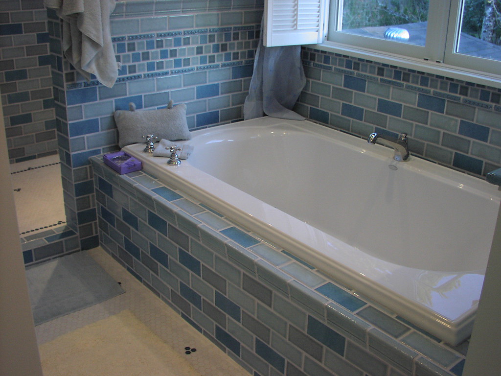 two person tub with tile surround San Jose Tile surround Flickr