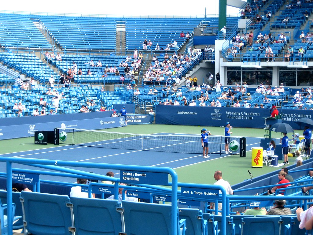 centre. Centre Court. Players taking a rest during the mat… Flickr