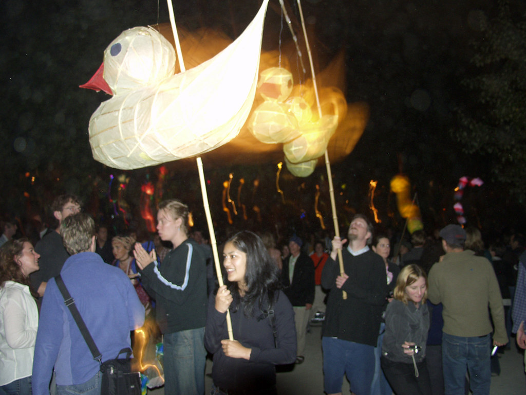 Duck parade Elaborate candle lanterns on parade during the… Flickr