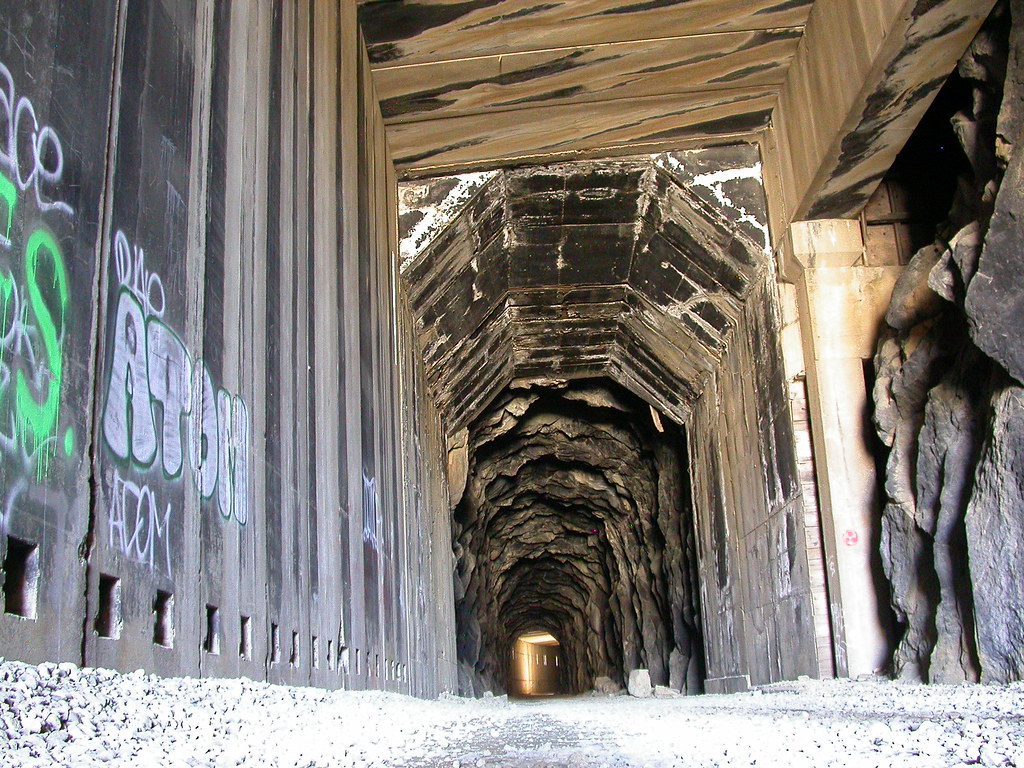 Donner Pass Snow Sheds These tunnels and concrete snow she… Flickr