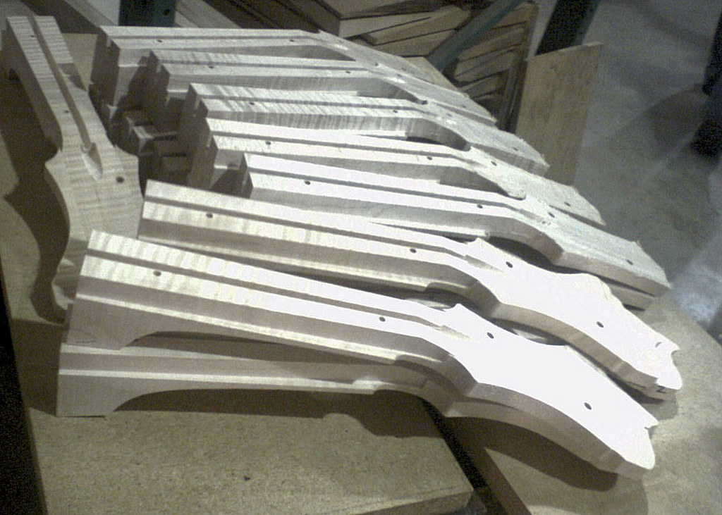 Mandolin Necks Photo by Vicki Rogers. Luthier Bill Colling… Flickr
