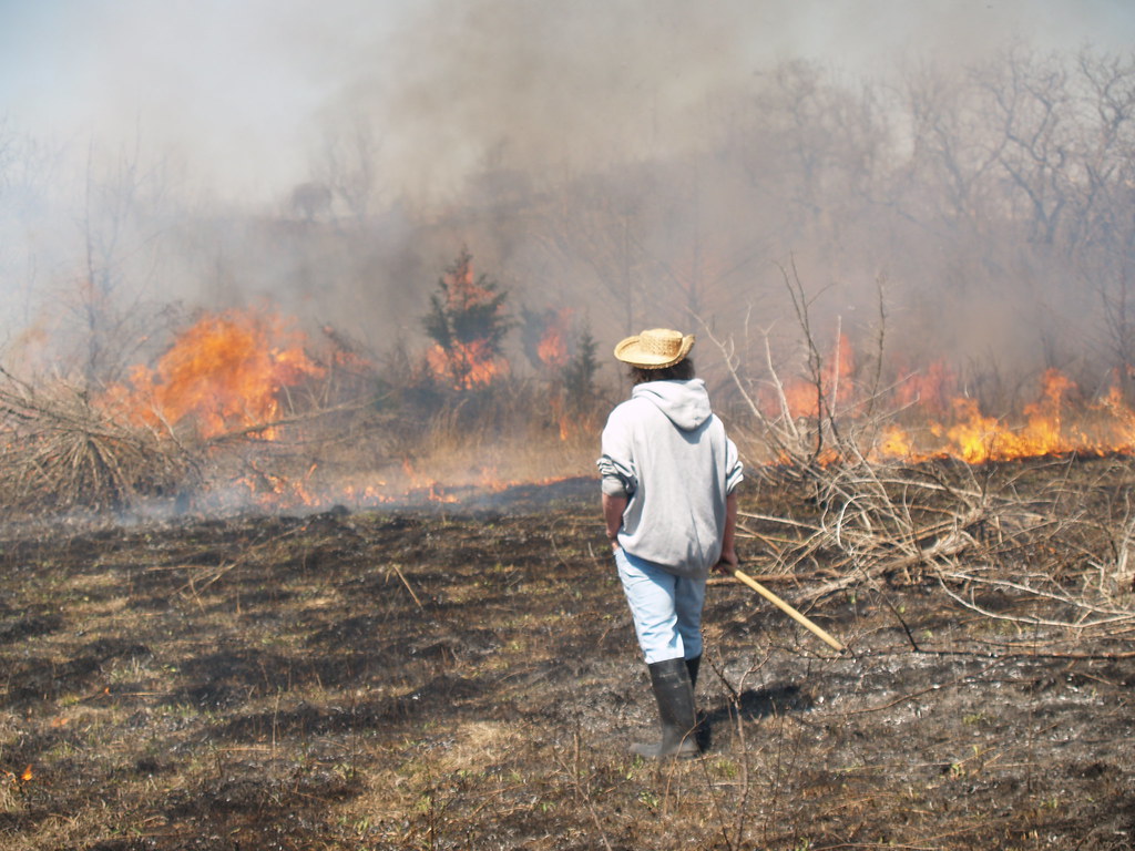 Snyder Prairie brush fire Angie Babbit Flickr