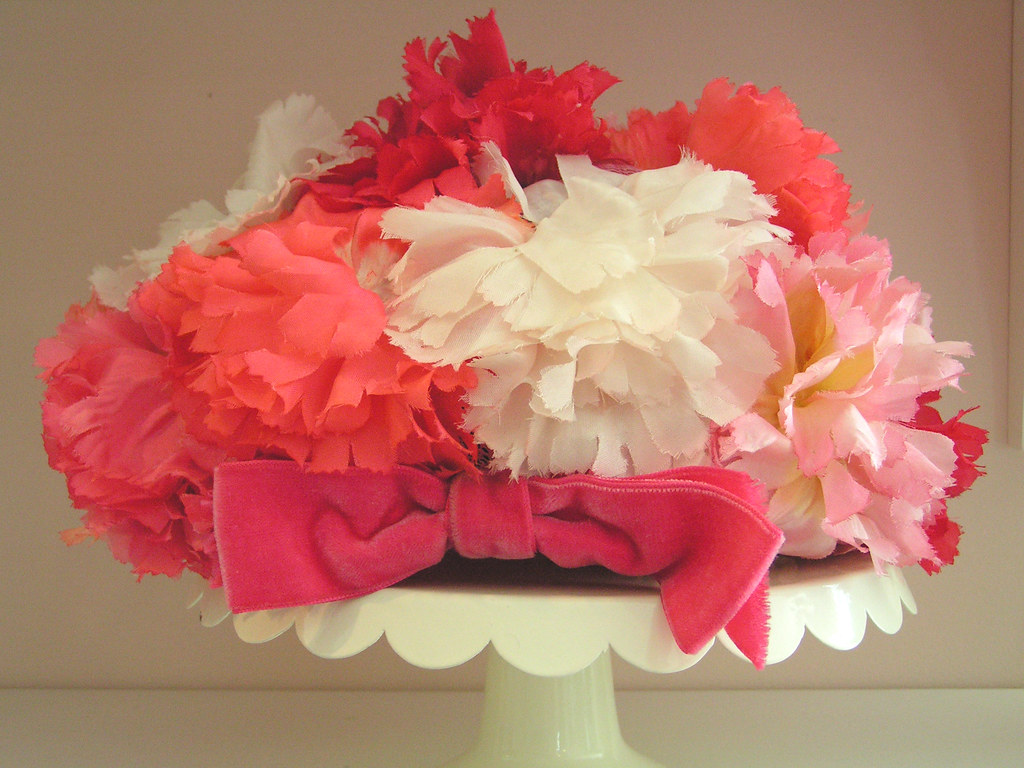 Vintage Carnations Hat I blogged about some of my vintage … Flickr