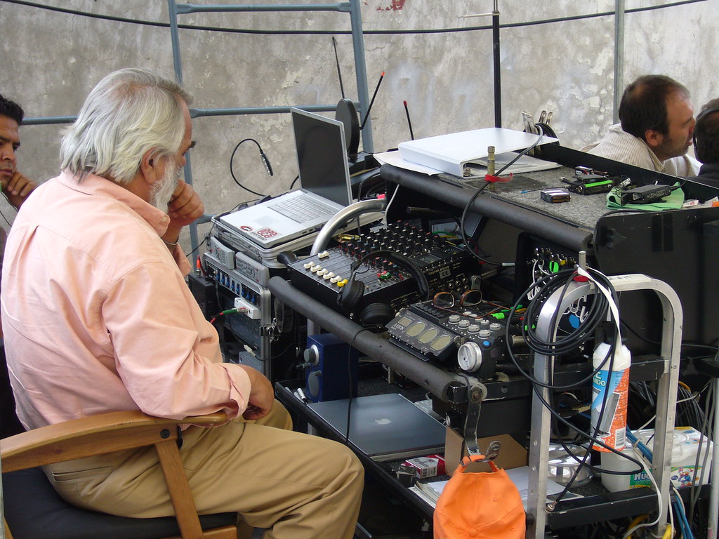 Sound guy The sound guy. Behind the scenes of the filming … Flickr