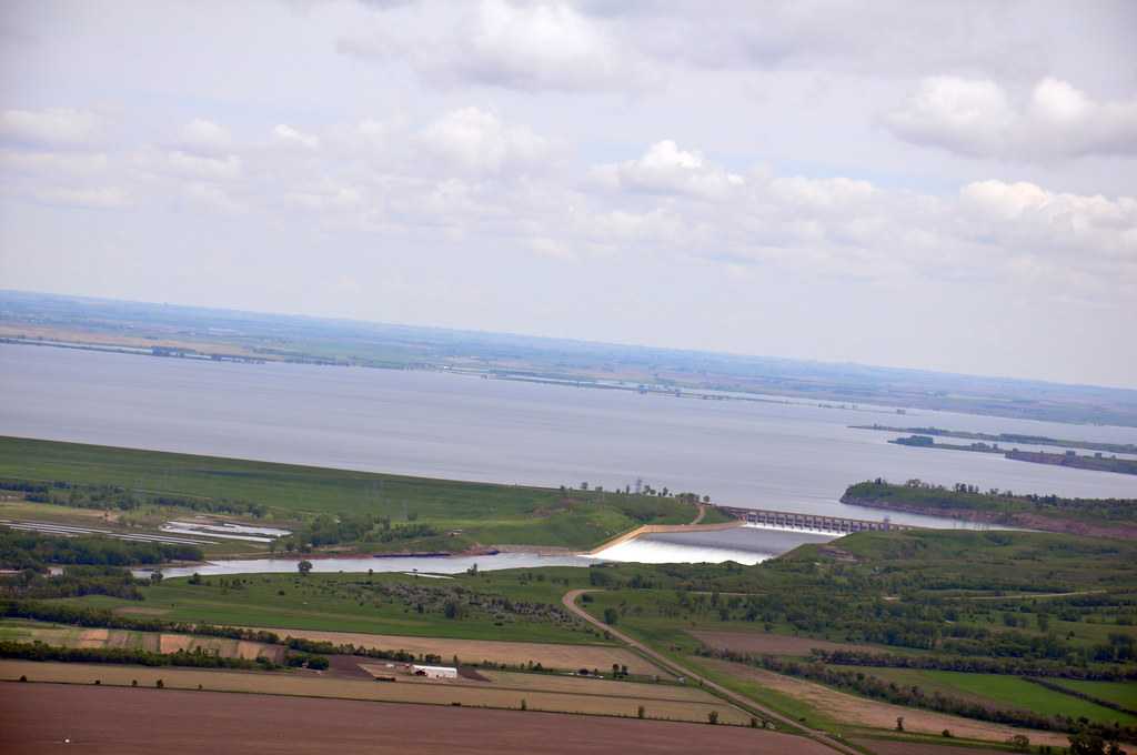 Aerial Missouri River Garrison Dam 25 Aerial view of the M… Flickr