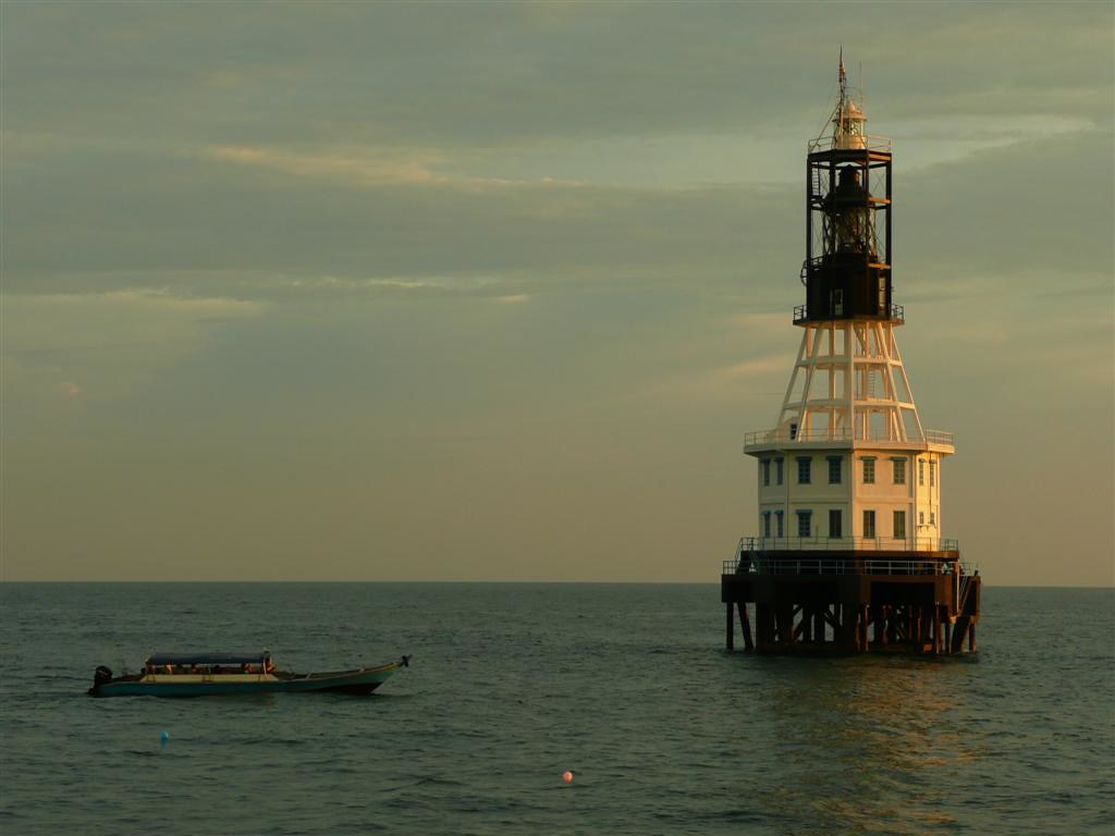 Sunset On The Old One Fathom Bank Lighthouse. iGhosts Flickr