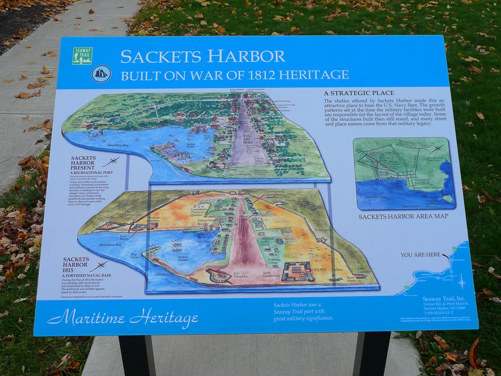 Sackets Harbor, NY Informational Sign A very well designed… Flickr