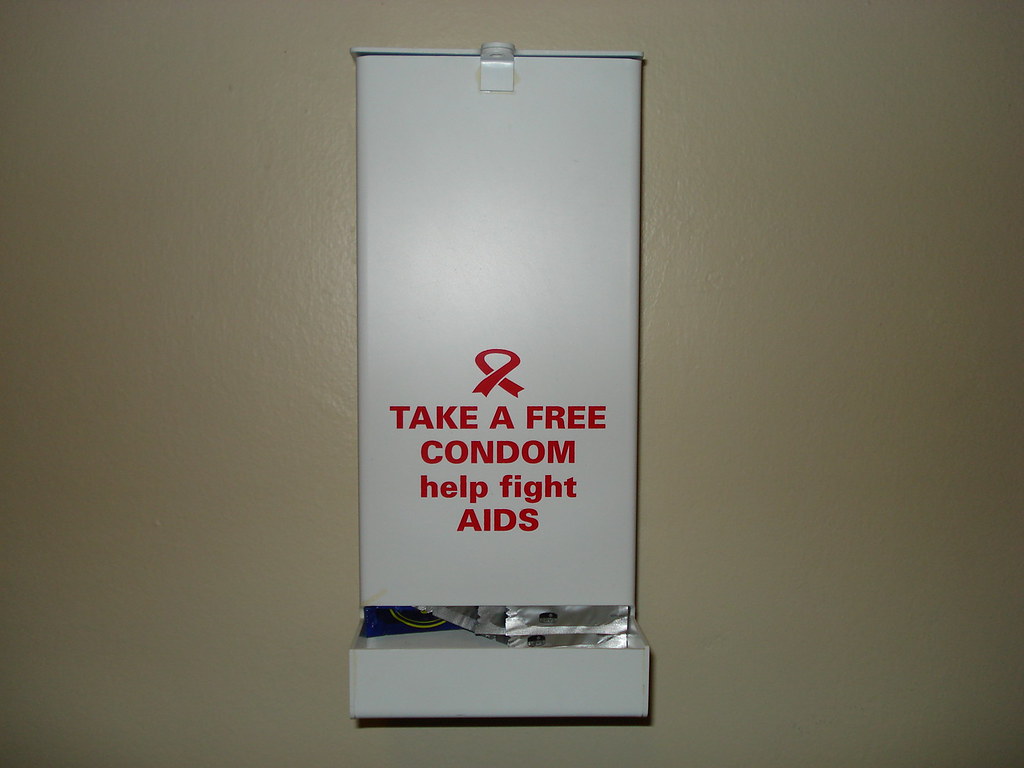 uct bathroom condom dispenser sojourner librarian Flickr