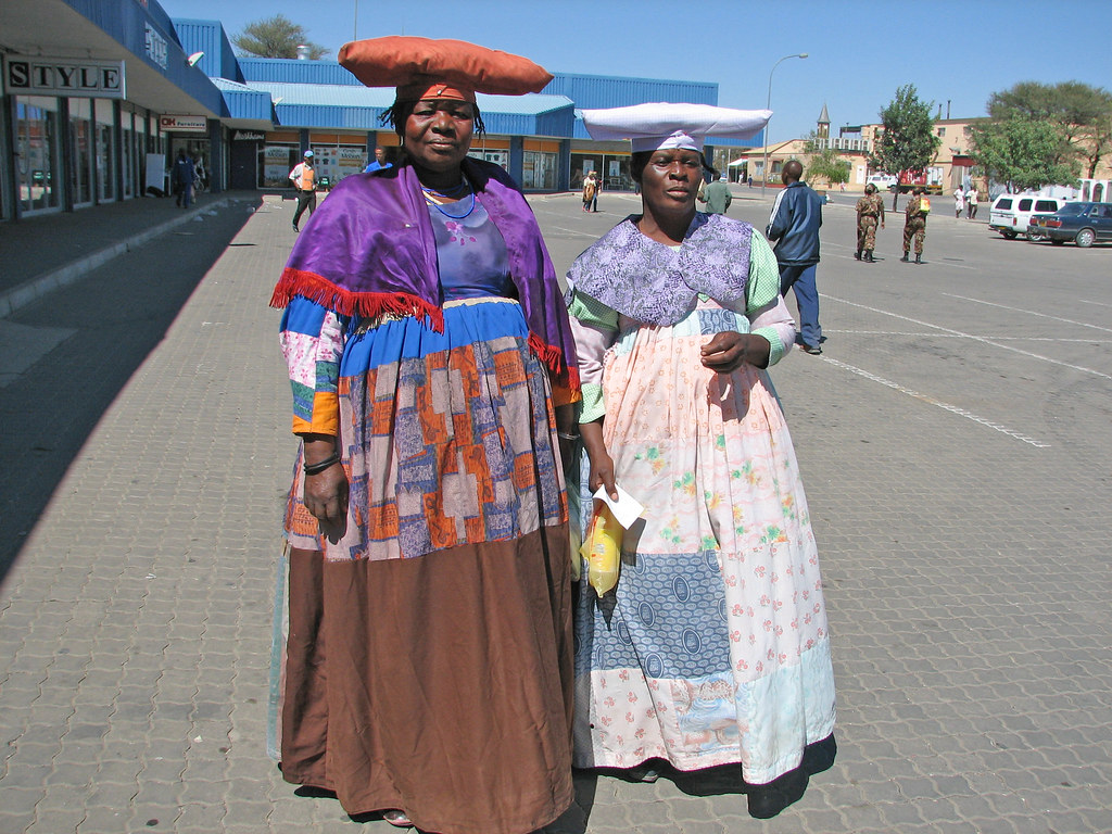 Traditional dress Namibia, Herero women out shopping Flickr