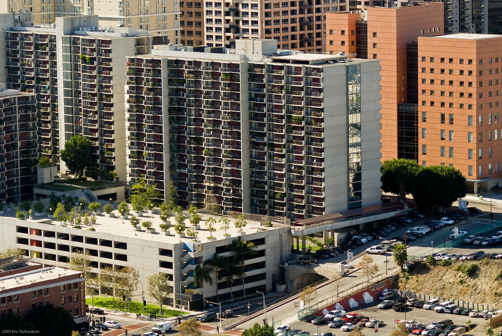 Angelus Plaza Taken from the Observation Deck at City Hall… Eric