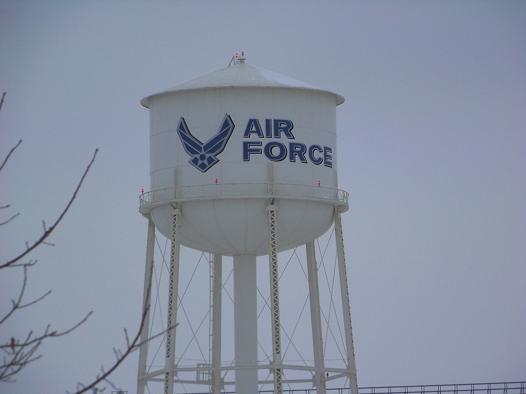 Scott AFB Water Tower Water tower on Scott Air Force Base … Flickr