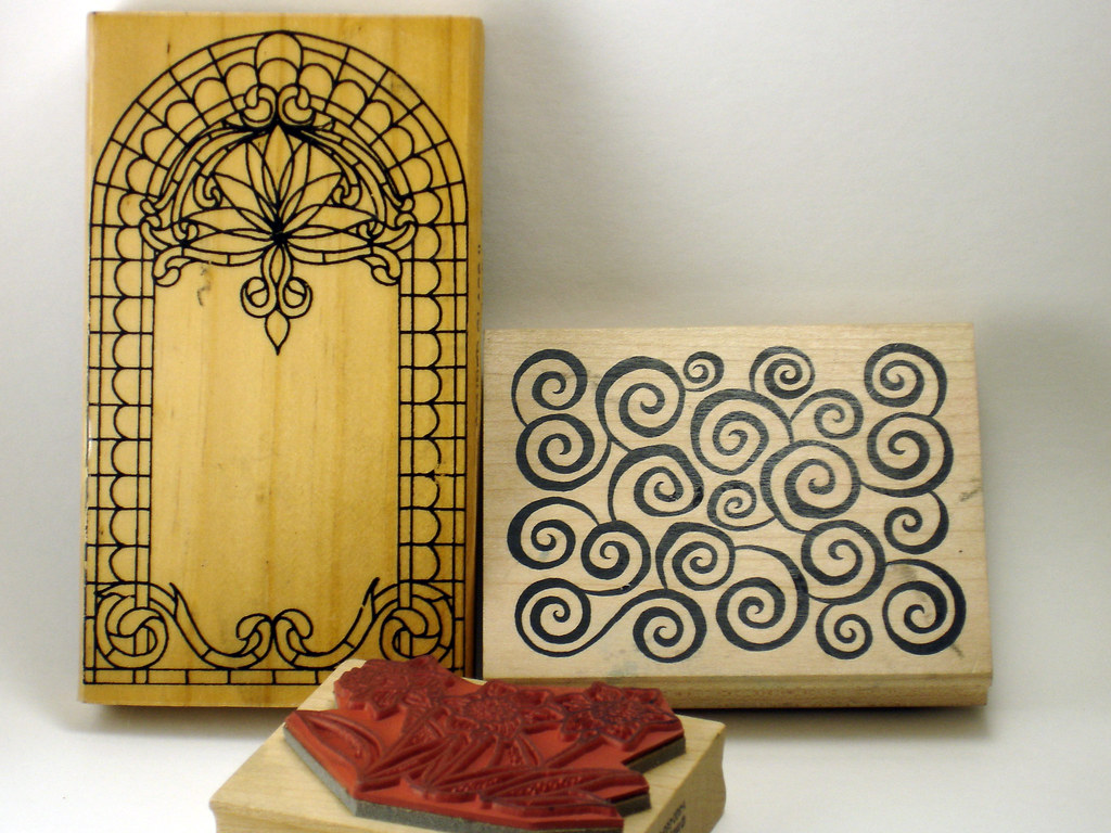 WoodMounted Rubber Stamps A few woodmounted rubber stamp… Flickr