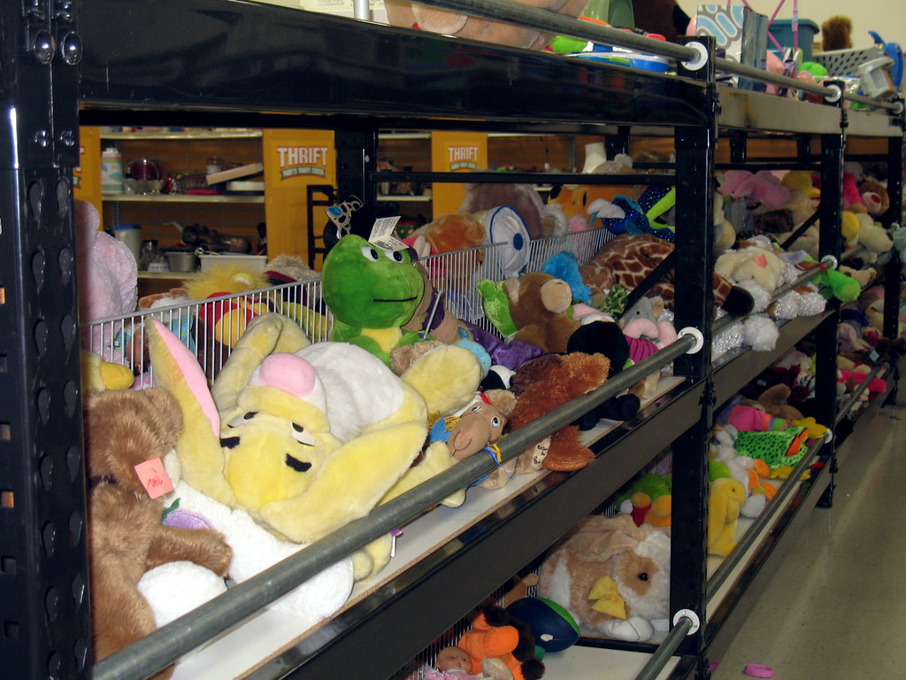 Thrift Store Paradise! Aisles of stuffed toys and dolls! F… Flickr