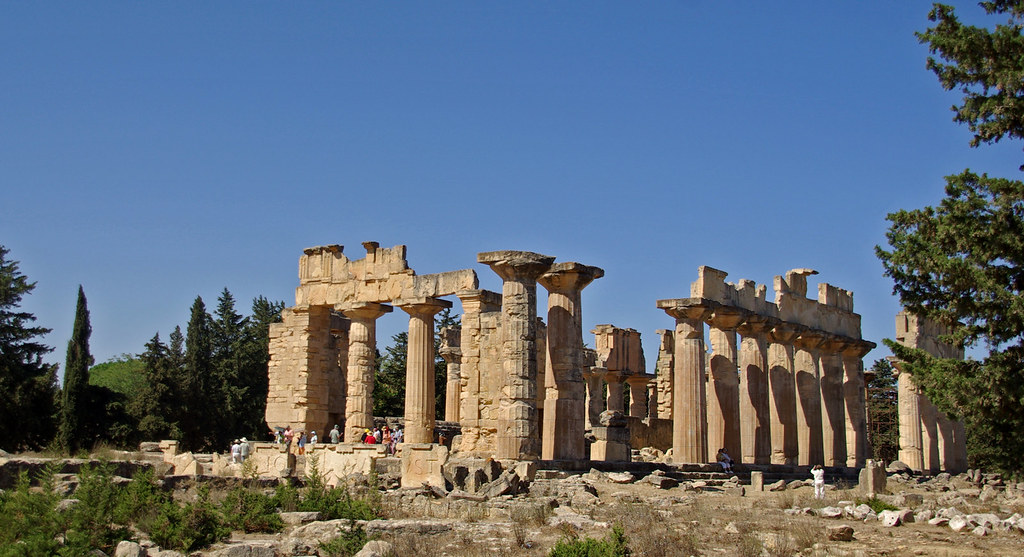 Temple de Zeus a Cirene (3) Doric temple of Zeus (5th cent… Flickr