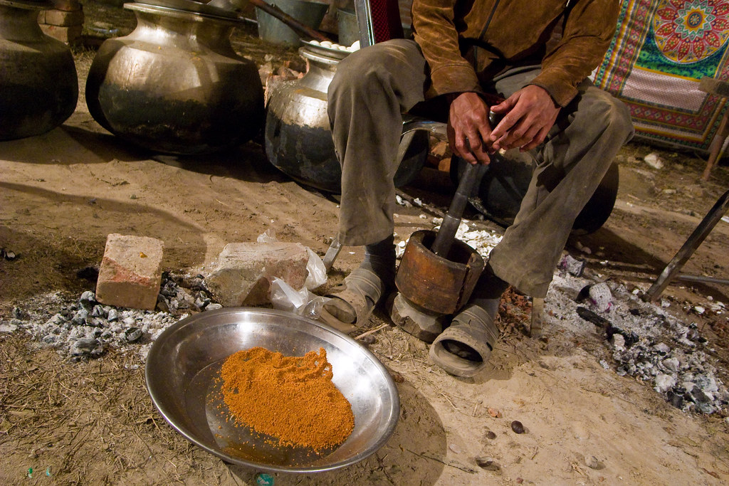 Masala grinder A boy was grinding garam masala with this m… Flickr
