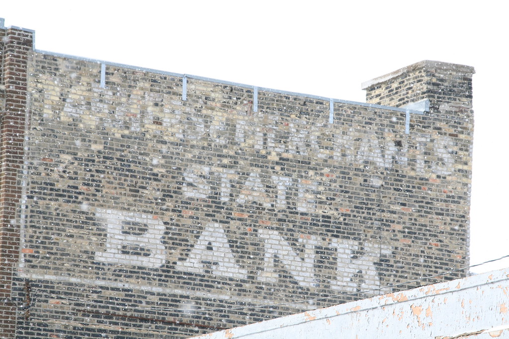 Farmers & Merchants State Bank "Ghost Sign" Blooming Prair