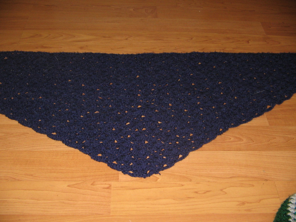 Blue Jeans Shawl, blue Leah Flickr