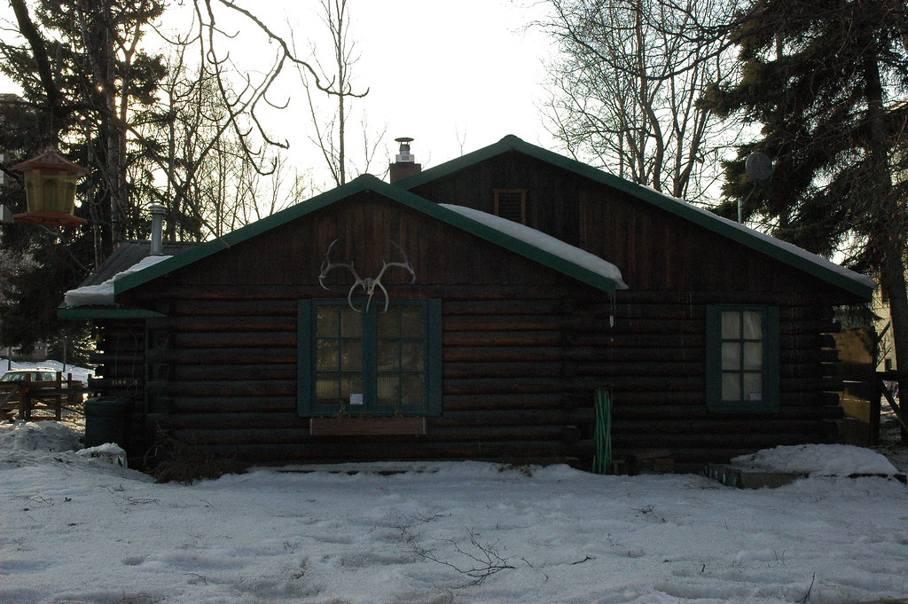 Old Cabin on 12th, Anchorage, Alaska unedited Wonderlane Flickr