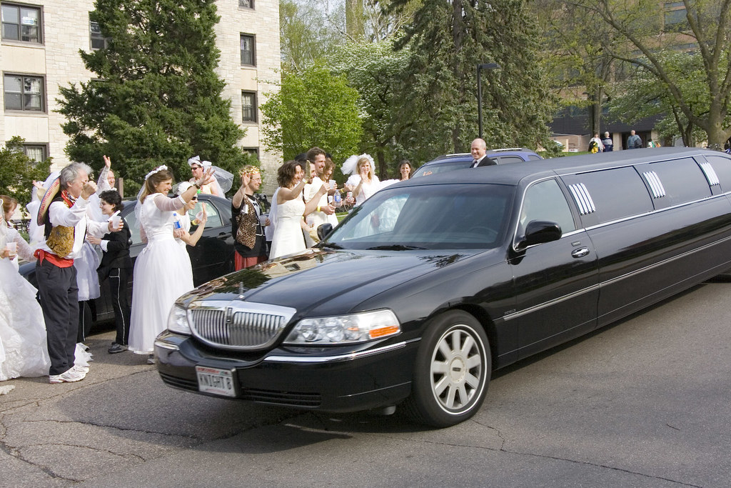 limo driveby a real wedding party drives by McBeth Flickr
