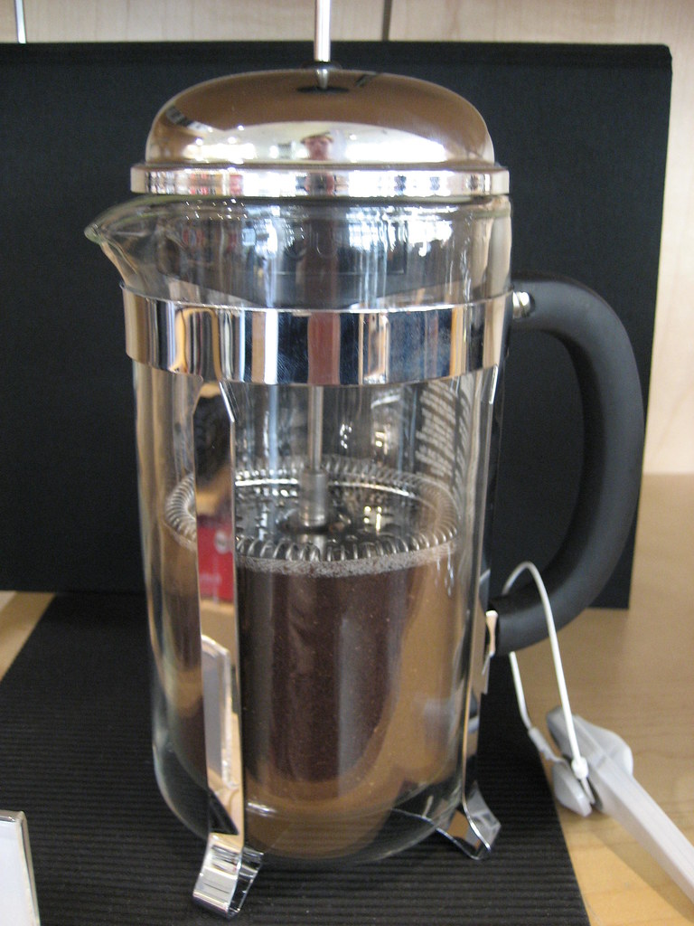 Huge French Press A huge french press we found in Bodum. Stephen Carlile Flickr