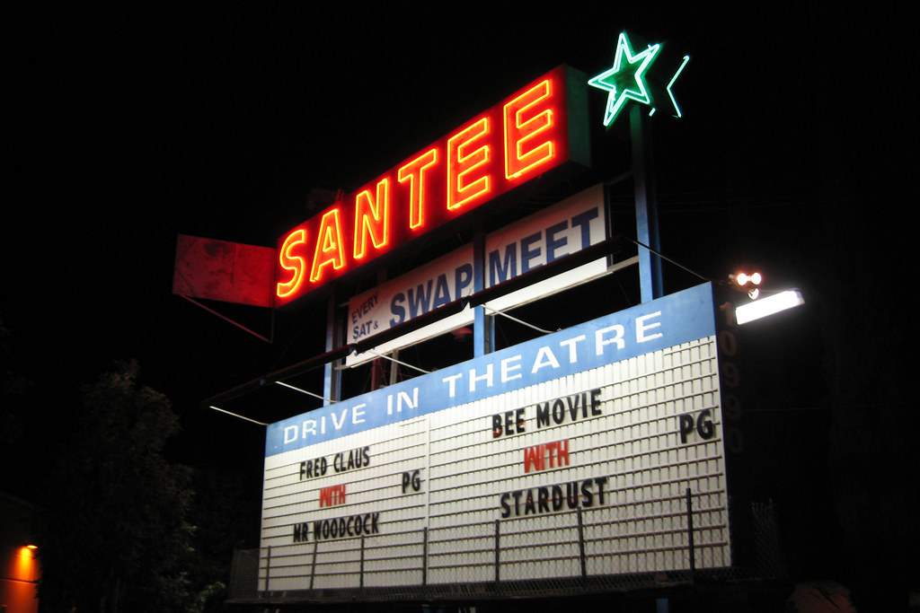Marquee for the Santee DriveIn Theatre a photo on Flickriver