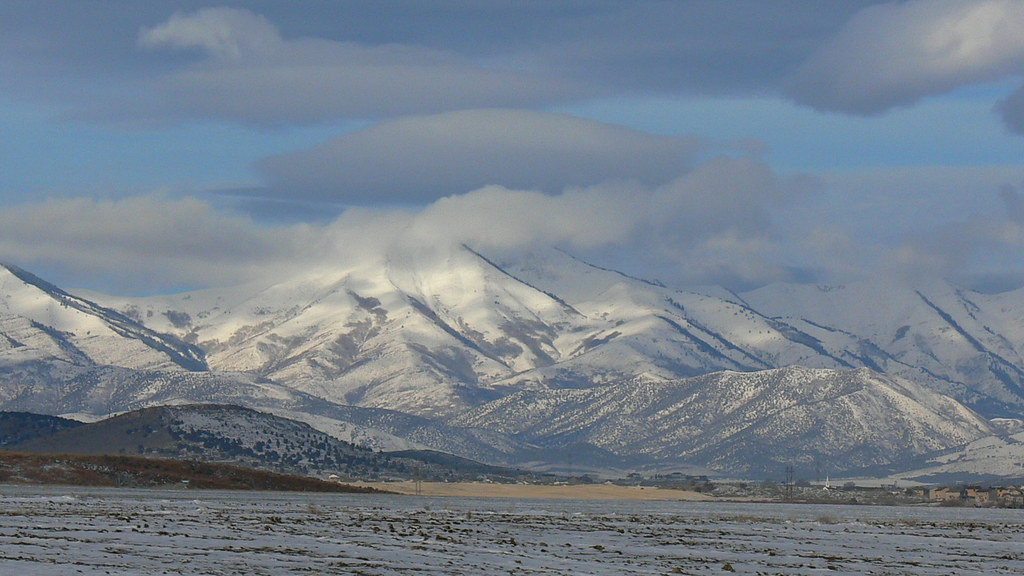Utah winter 165 The mountains near Cedar Fort, Utah. Jim Mullhaupt