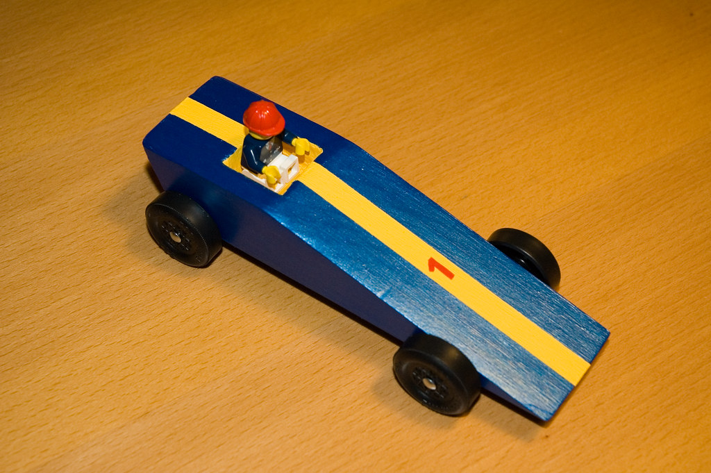 Billy's 1st Pinewood Derby car The final product. The race… Flickr