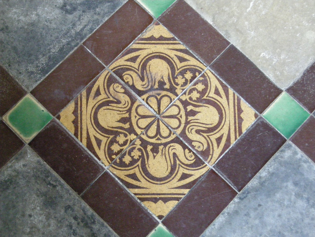 Altar tiles St Mary's, Bloxham elegaer Flickr