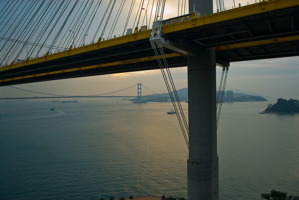 Tin Kau Bridge and Tsing Ma Bridge late afternoon... Flickr