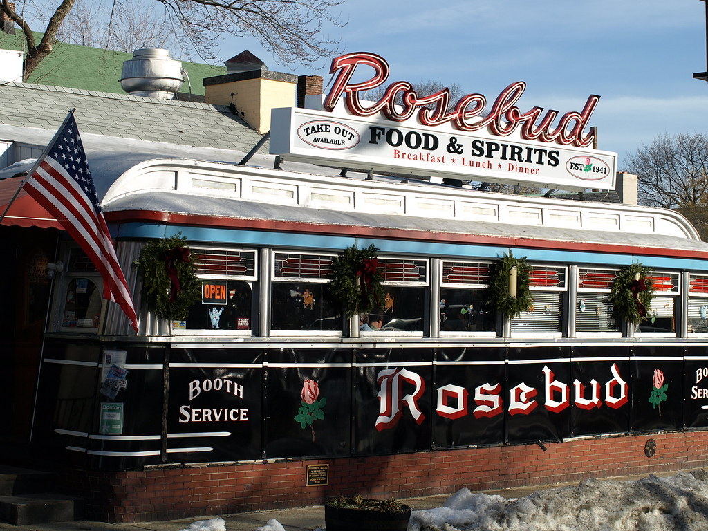 Good food Rosebud diner, Somerville, MA. A 1941 vintage st… Flickr