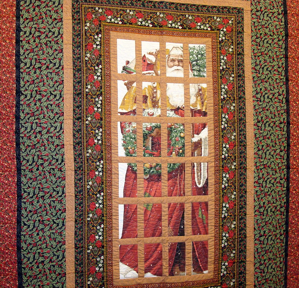 Daisy Kingdom Santa Door Quilt San Joaquin Valley Quilt Sh… Flickr