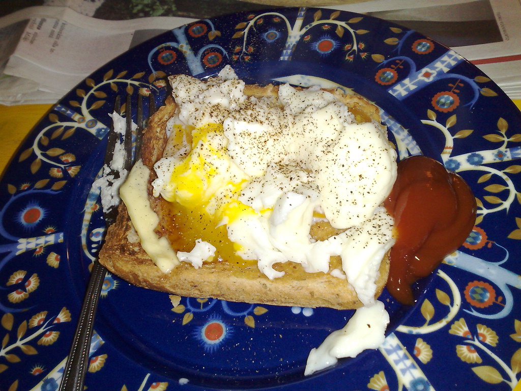 Poached eggs, the cling film method Sun 27/01/2008 1120 w… Flickr