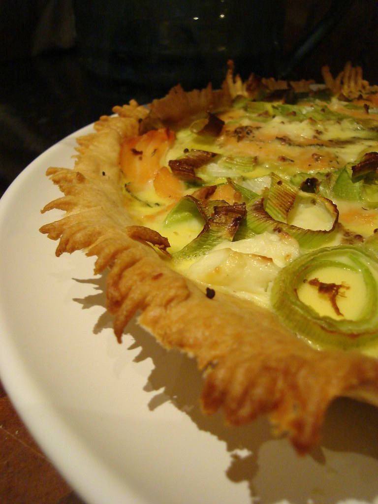 Smoked Salmon and Leek Quiche using up some smoked salmon … Flickr