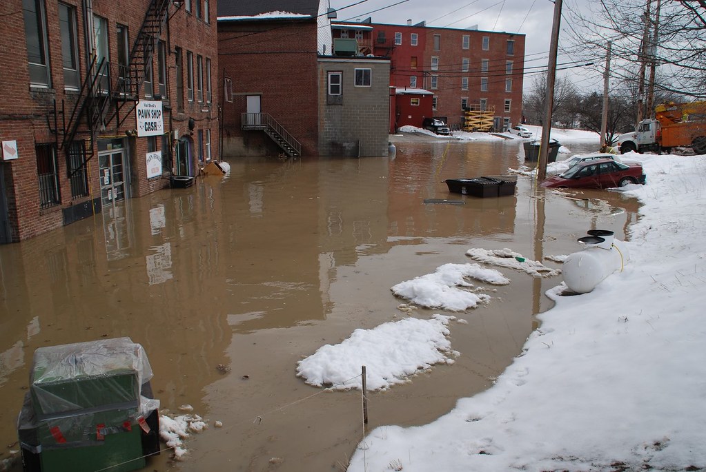Waterville Flood 2 This lot in downtown Waterville became… Flickr