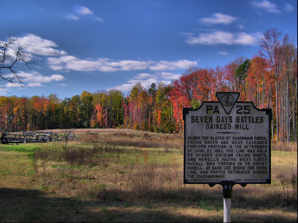 Gaines Mill Battlefield Mechanicsville, Virginia Looking … Flickr