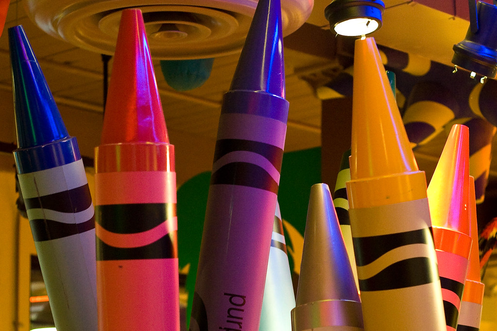 Big Crayons The Crayola Factory in Easton Pennsylvania. ranzino