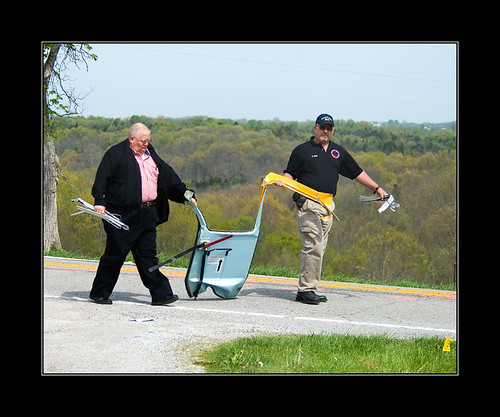 School offical and law enforcement carring emergency door … Flickr