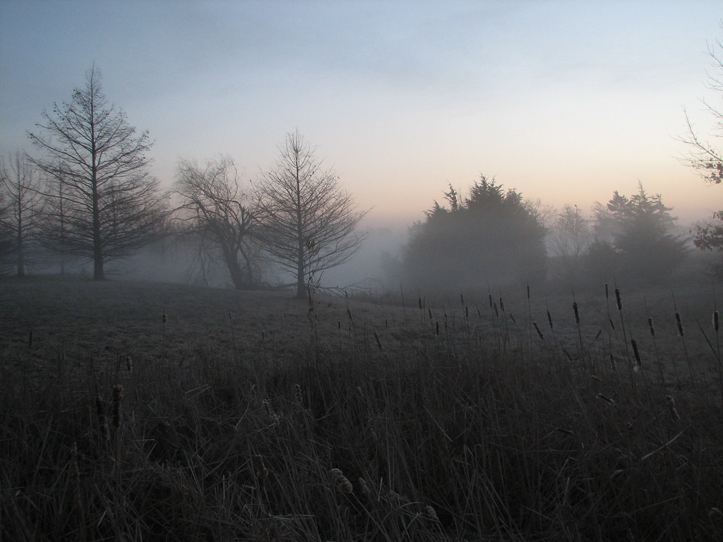 Cedar Crest A foggy sunrise at Cedar Crest Kansas govern… Flickr