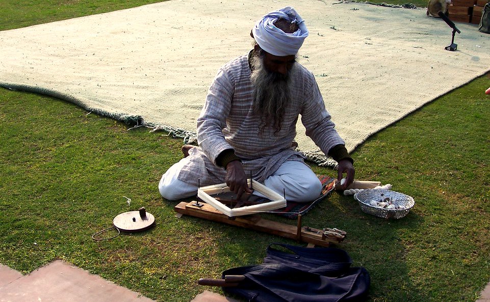 Cotton Spinning Spinning cotton....ghandi way cat2410 Flickr