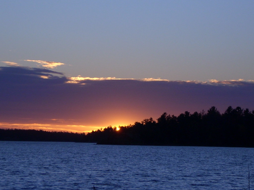 Sunset at Mink Point Mink Point Road, Desbarats, Ontario SLBB Flickr