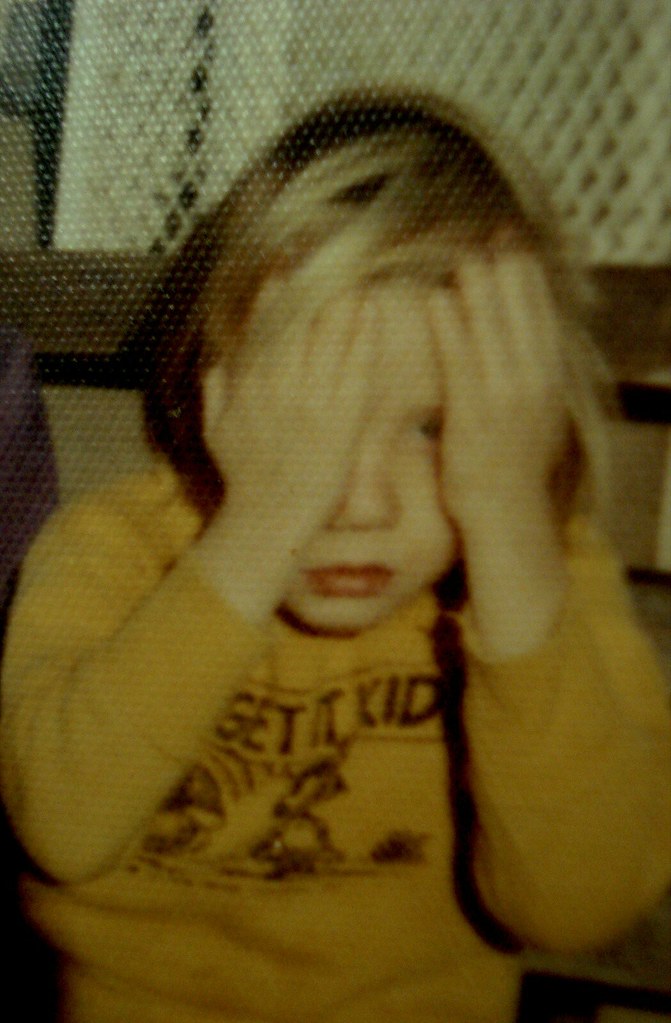 light hurts my eyes Me circa early 70's Stefan Andrej Shambora Flickr