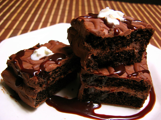 Double Chocolate Fudge Brownies 250g dark chocolate melts … Flickr