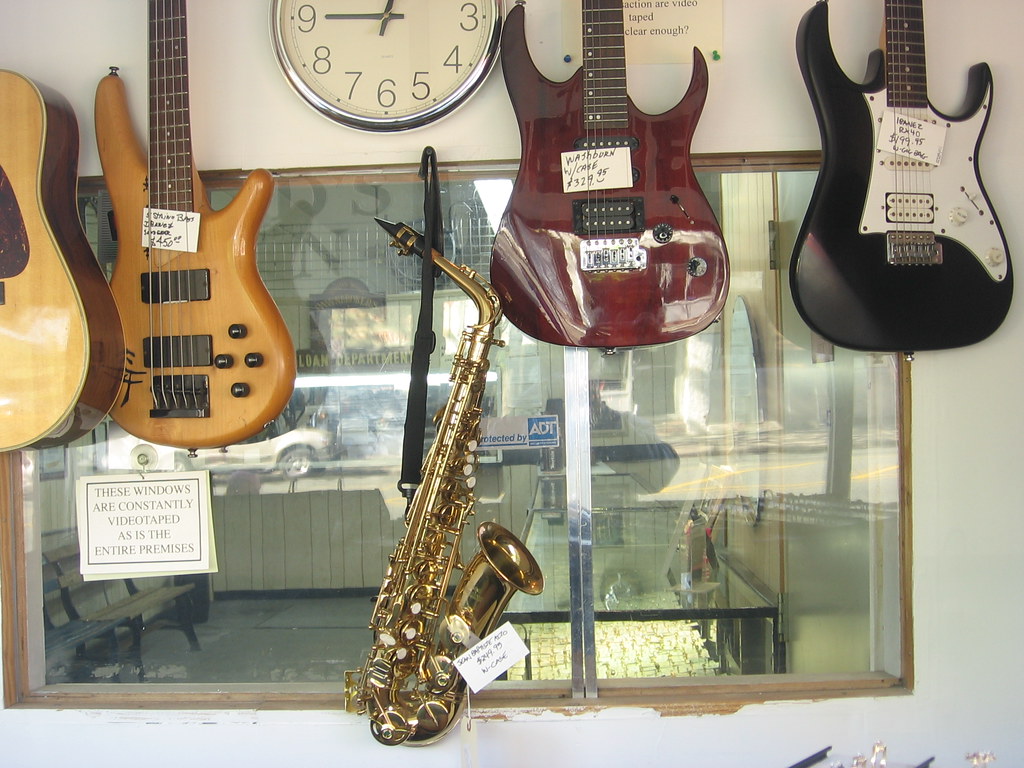 Musical Instruments for Sale at the Pawn Shop iirraa Flickr